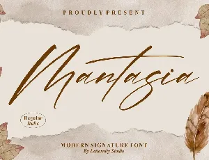 Mantasia Modern Signature Font