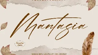 Mantasia Modern Signature Font