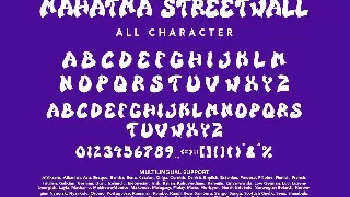 MahatmaStreetwall - Graffiti Font