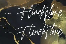 Flinckstone Ballpoint Stroke Signature Font