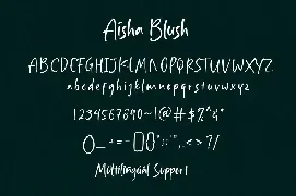 Aisha Blush font