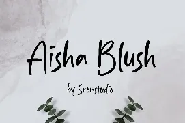 Aisha Blush font