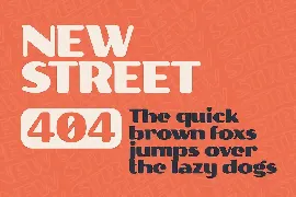 New Street - Bold Display Typeface font