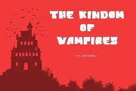 Vampire Bats - Halloween Display Font