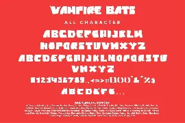 Vampire Bats - Halloween Display Font