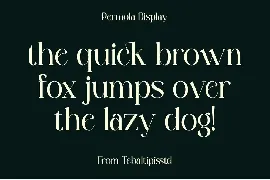 Permola - Display Serif font