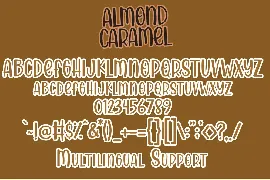 Almond Caramel - Handwritten Font