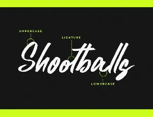 Shootballs - Handwritten Font