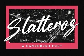 Slatteros - Brush Font