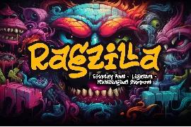 Ragzilla - Display Grafity font