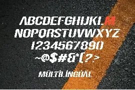 Speed Impact - Sporty Display Font