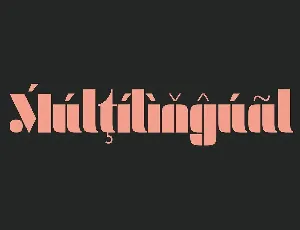 Tghead Geometric and Modular Font