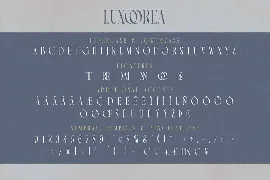 Luxoorea - Stylish Display Serif font