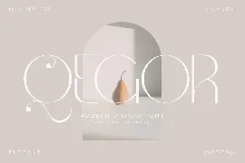 Qegor Modern Display Font