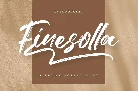 Finesolla - Brush Font