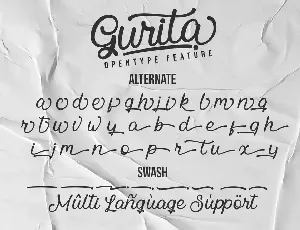 Gurita - Handwritten Elegant Font