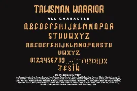 Talisman Warrior font