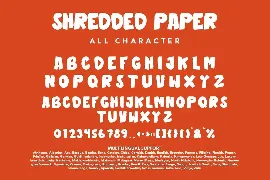 ShreddedPaper - A Display Font