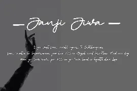 Janji Jiwa - Handwritten Font