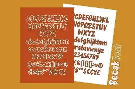 Becak - Solid & Outline Font