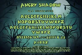 Angry Shadow - Halloween Display Font