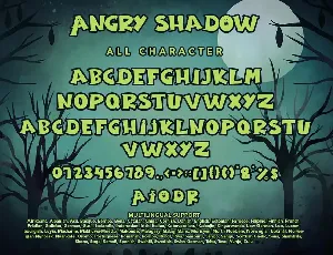 Angry Shadow - Halloween Display Font