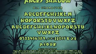 Angry Shadow - Halloween Display Font