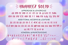 Bubblez - Fun Craft font