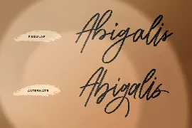 Abigalis Beauty Brush Script Font