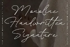 Balleny Monoline Handwritten Signature font