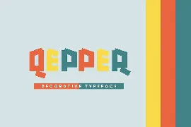 Qepper - Decorative Font