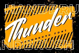 Thunder - Brush Font