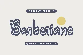 Barberians Quirky Handwritten Font