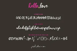 Hello Love Font