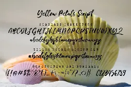 Yellow Petals Script font