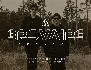 Brovaire Apparel - Decorative Font