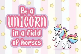 Unicorn Fold - Layered Crafty Font