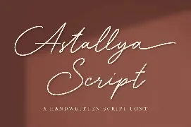 Astallya - Signature Font