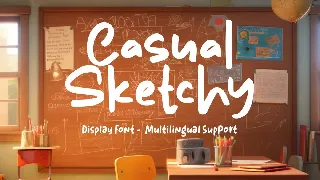 Casual Sketchy - Display font