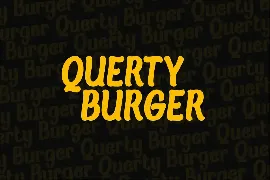 Querty Burger font