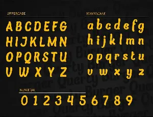 Querty Burger font