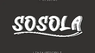 Sosola font