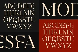 Modesfa - Modern Display Serif font