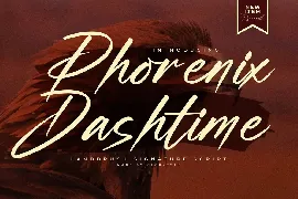 Phorenix Dashtime Handbrush Signature Script font