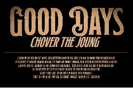 Chover The Joung font