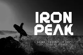 Iron Peak - Decorative Font