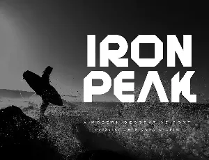 Iron Peak - Decorative Font