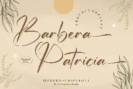 Barbera Patricia Modern Script Font