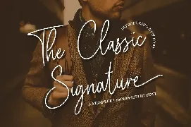 The Classic Signature font