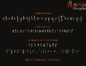 Alamsyah Script Font